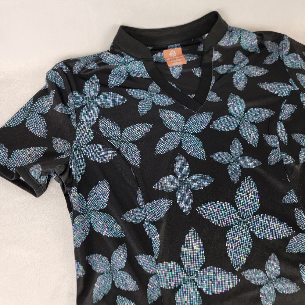 Ben Hogan Pixel‎ Floral Dress Sm UPF 50+ Sun Protection Short Sleeve Activewear